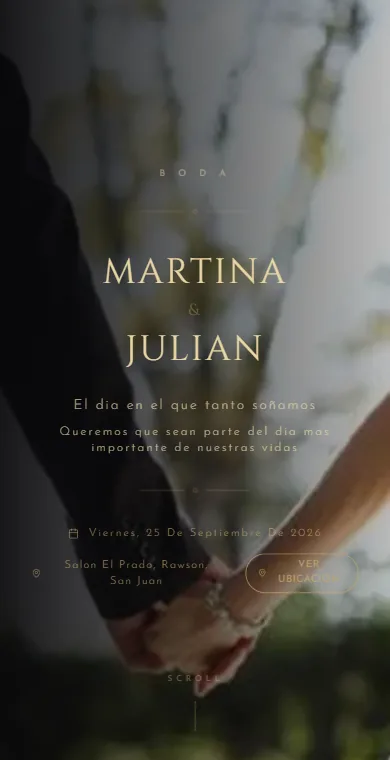 Portada del diseño Noche Dorada